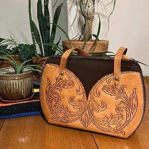 Vintage Tooled Leather Purse